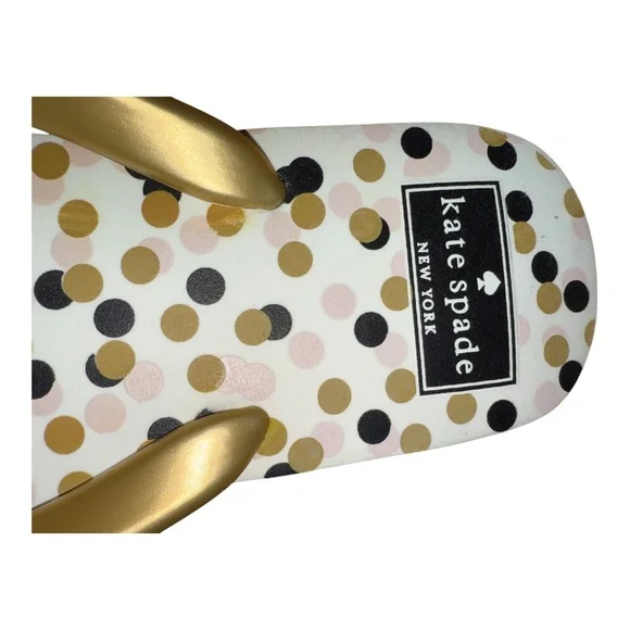 Kate Spade Polka Dot. Flip Flops 9 Sandals - Picture 2 of 6
